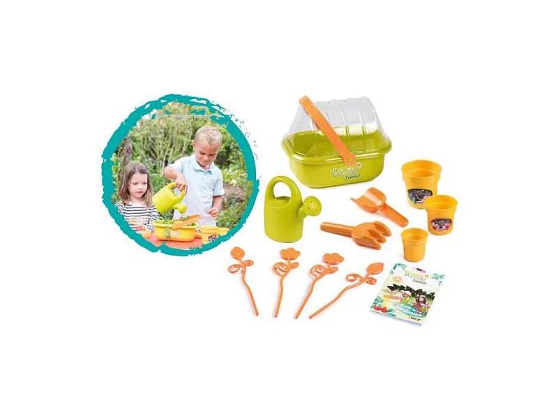 SMOBY Mini Serre « Silence ça Pousse » – Kit mini serre pour enfant