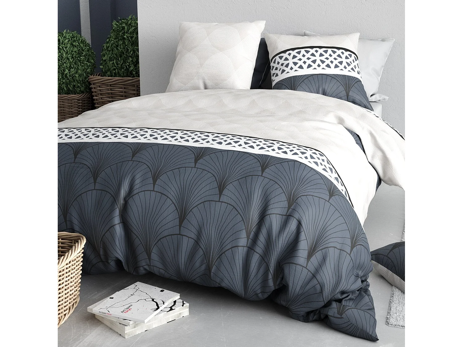Parure housse de couette ARCADIA Coton 57 fils