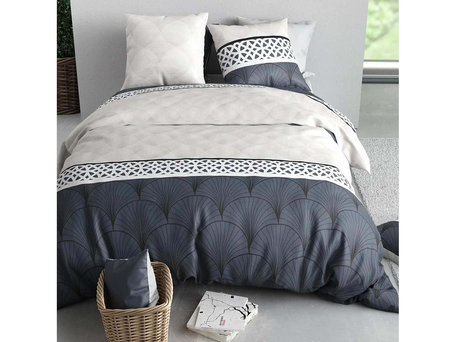 Parure housse de couette ARCADIA Coton 57 fils