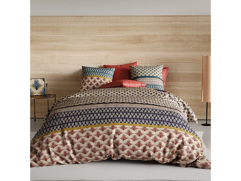Parure Housse De Couette  Manille 100% Coton Imprimée