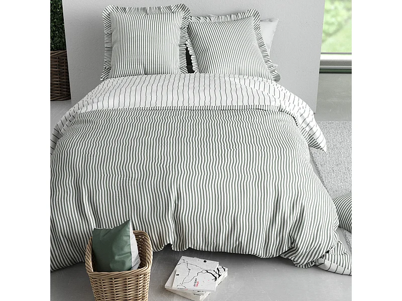 Parure Housse De Couette  Napoli 100% Coton Imprimée
