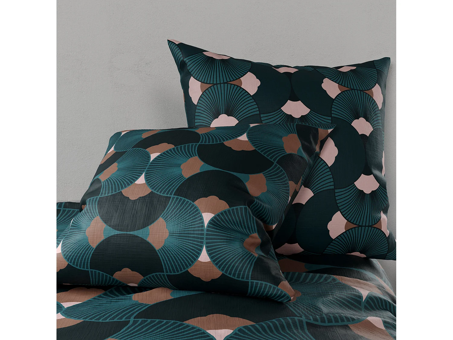 Parure Housse De Couette  Greek 100% Coton Imprimée