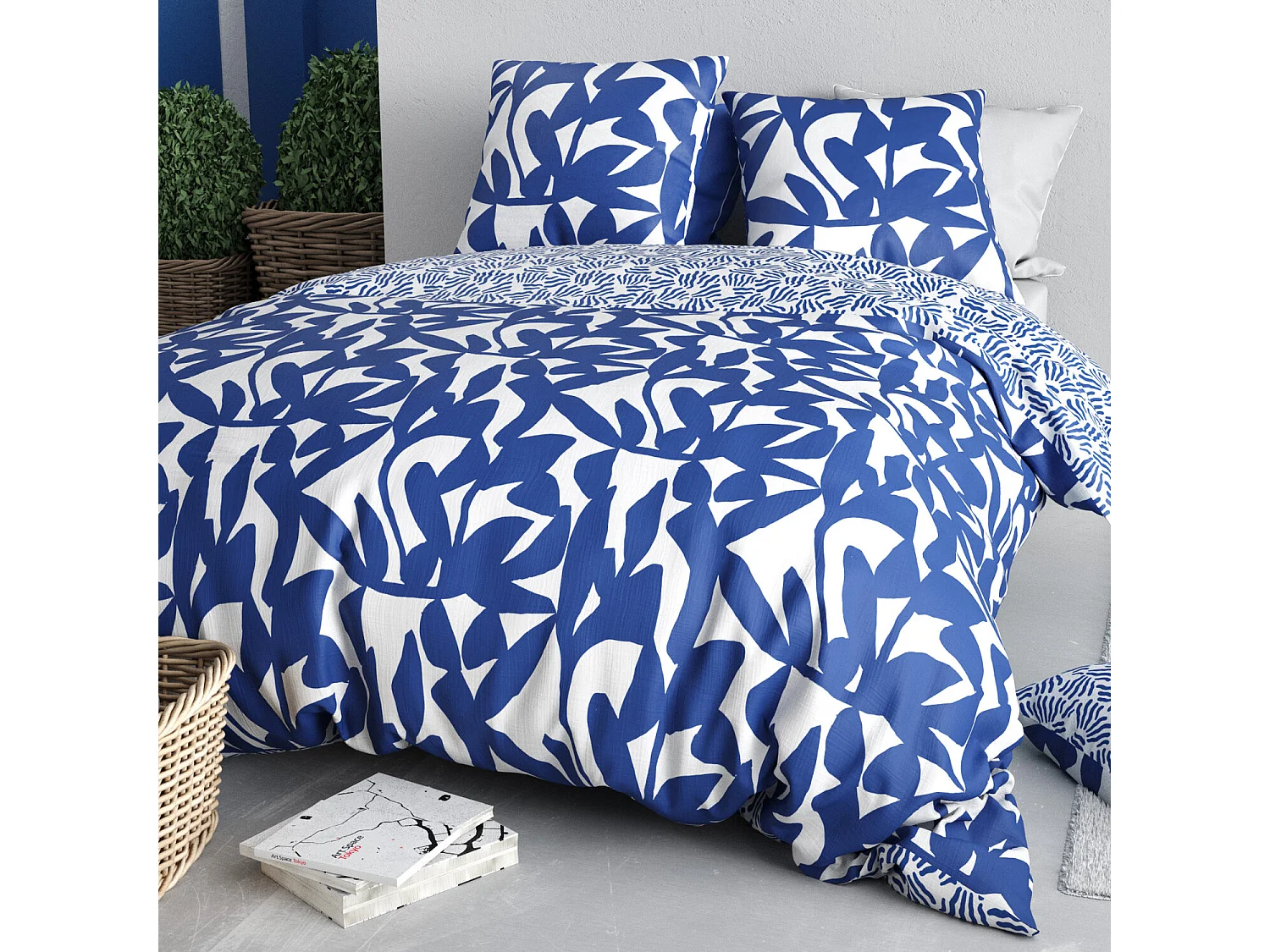 Parure Housse De Couette  Nereide 100% Coton Imprimée
