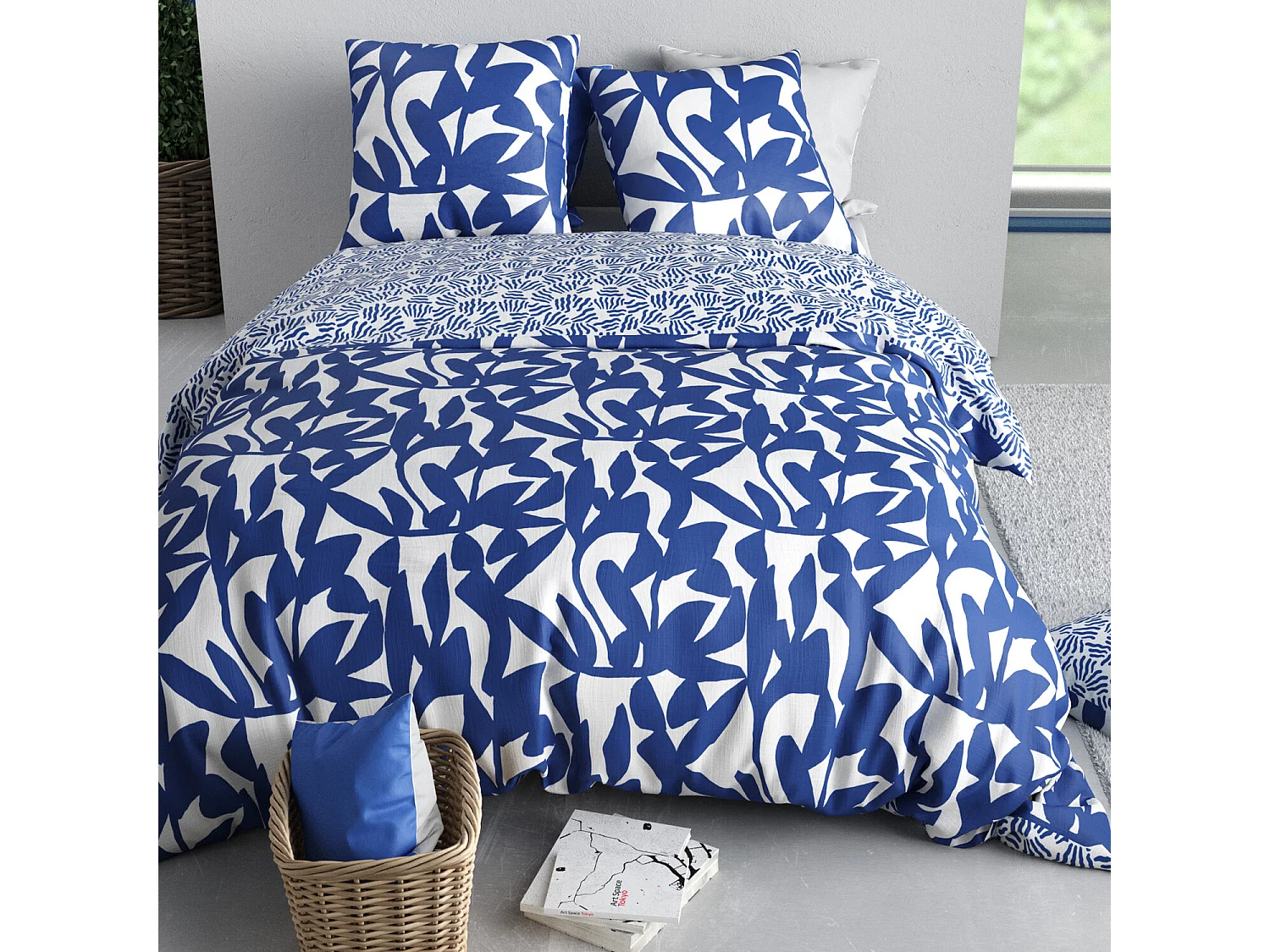 Parure Housse De Couette  Nereide 100% Coton Imprimée
