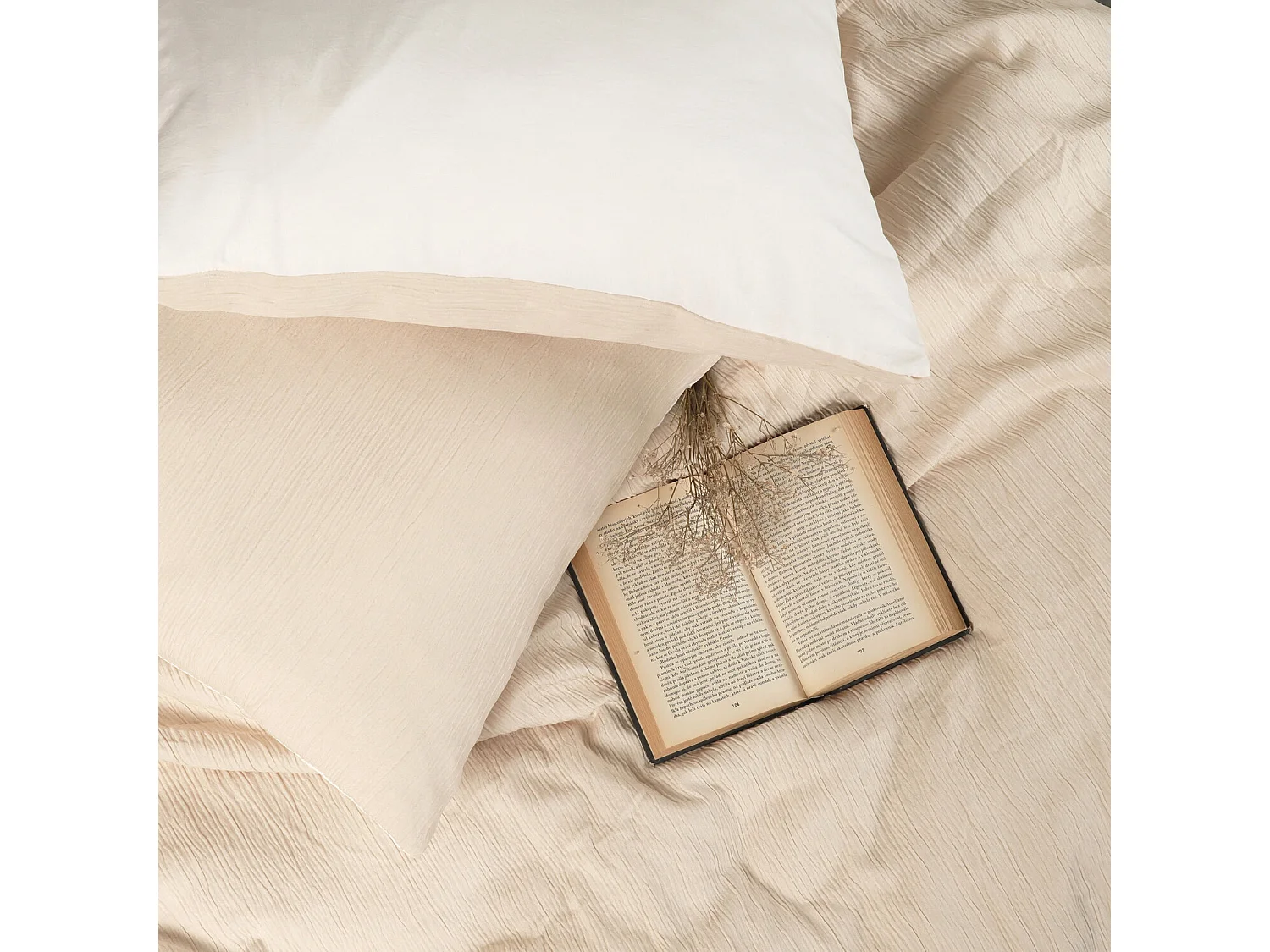 Parure Housse De Couette Gaze De Microfibre Bicolore