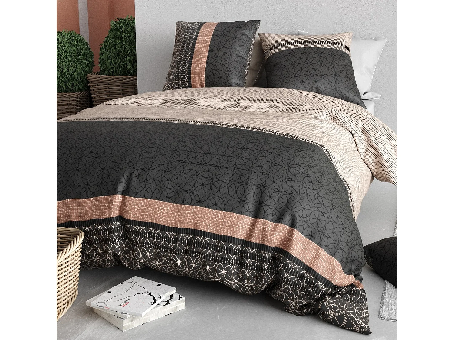 Parure housse de couette OBSI Coton 57 fils