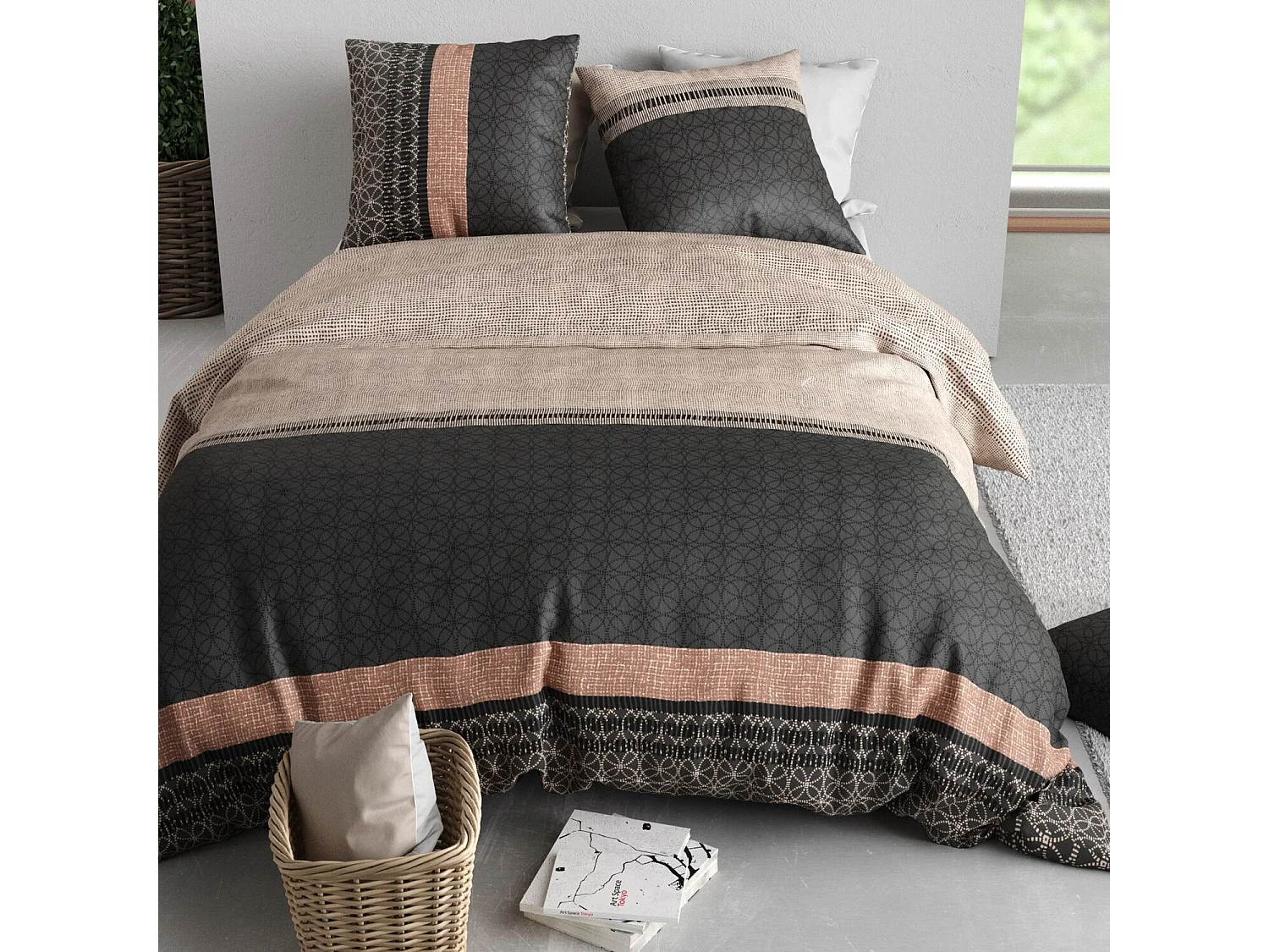 Parure housse de couette OBSI Coton 57 fils