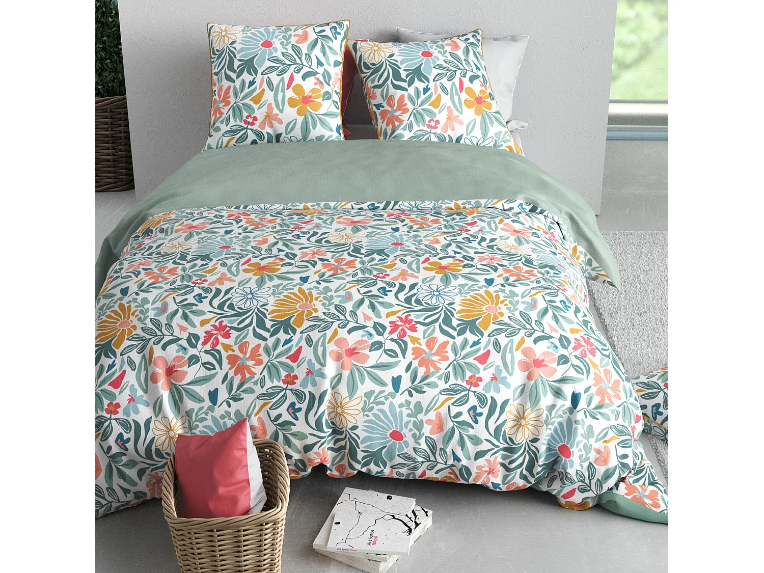 Parure housse de couette THELMA Coton Satin
