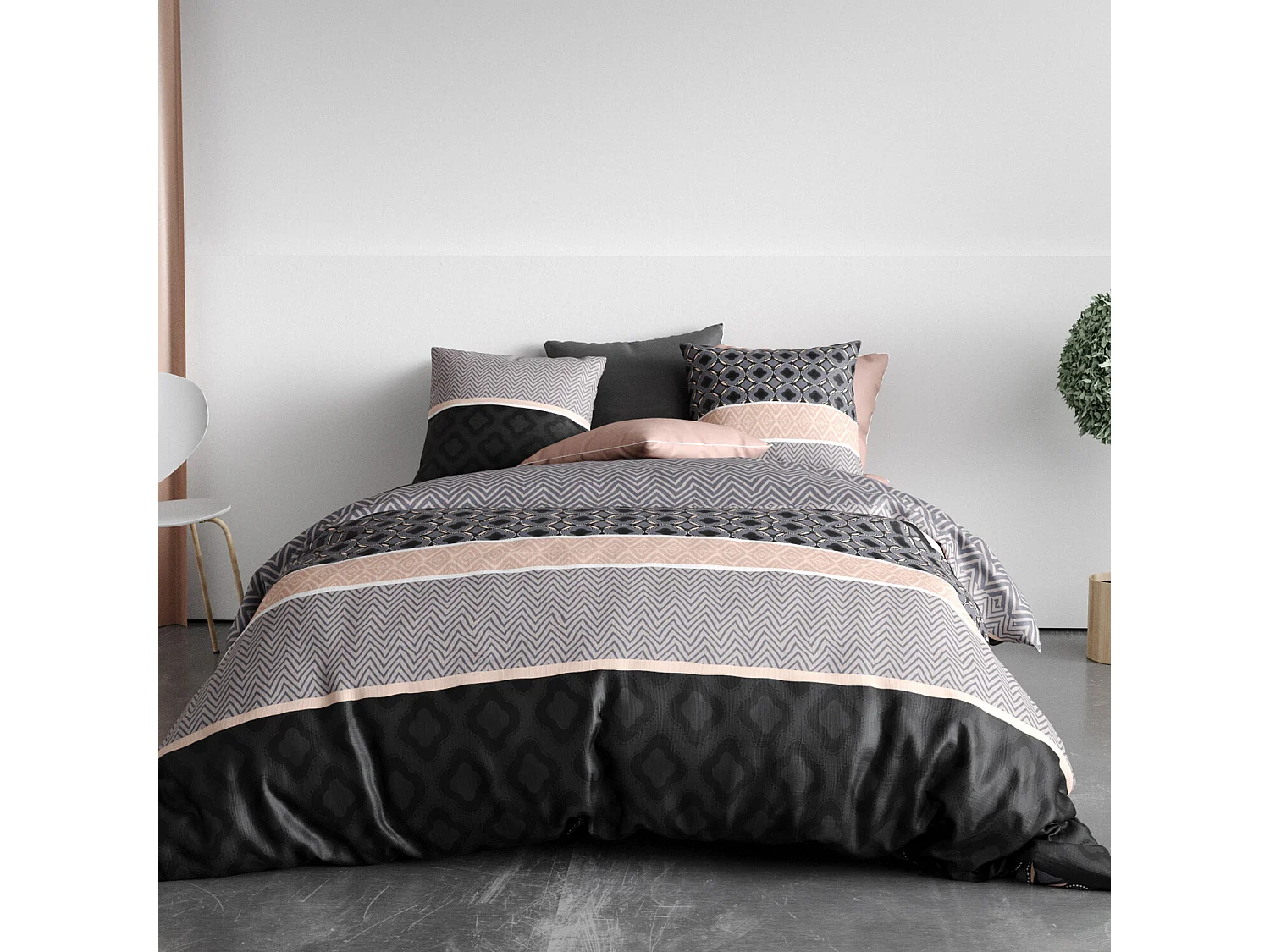 Parure Housse De Couette  Kea 100% Coton Imprimée