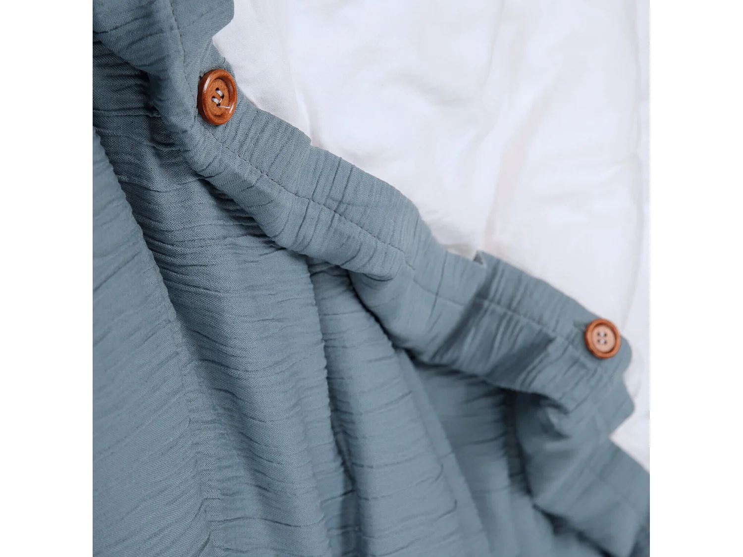 Parure Housse De Couette Gaze De Microfibre Bicolore