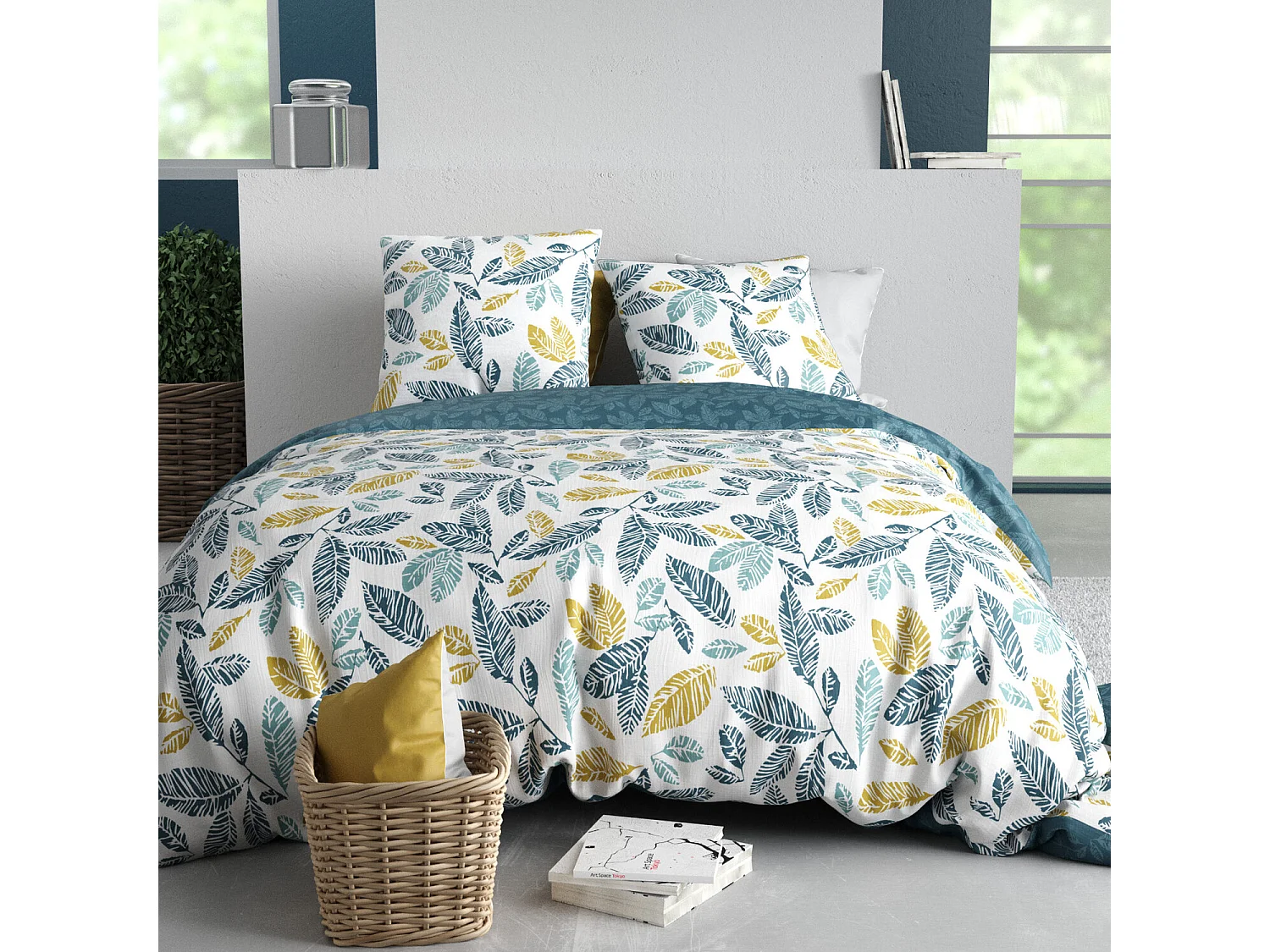 Parure Housse De Couette Natou 100% Coton Imprimée