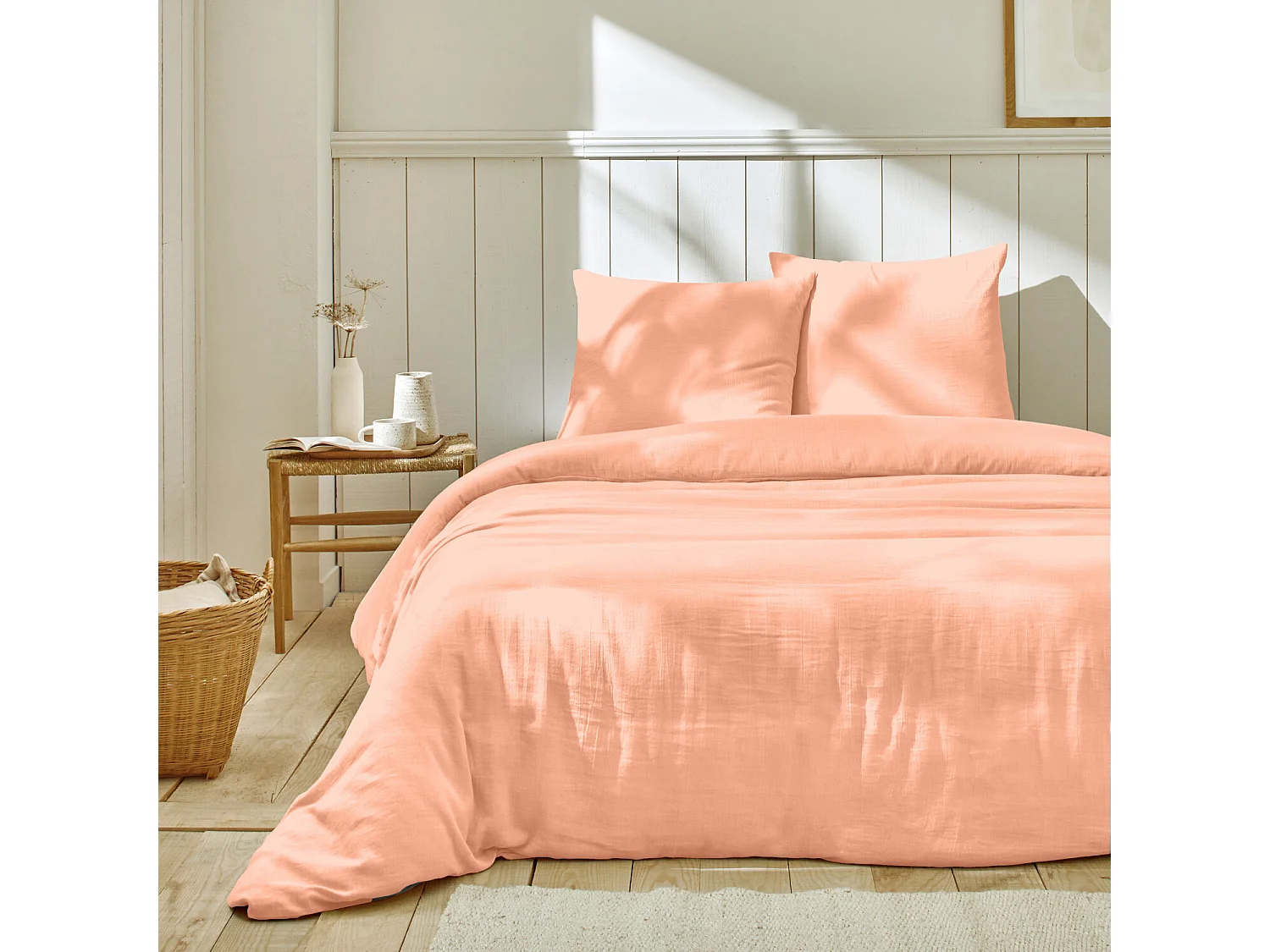 Parure De Couette 100% Gaze De Coton lin