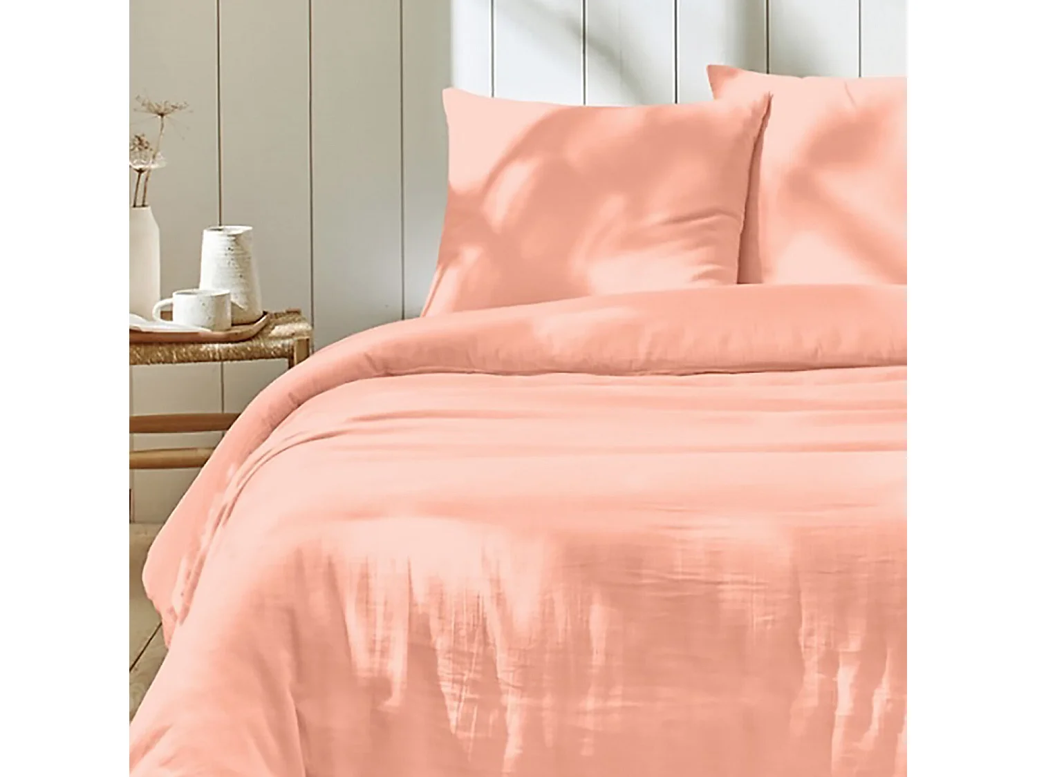 Parure De Couette 100% Gaze De Coton lin