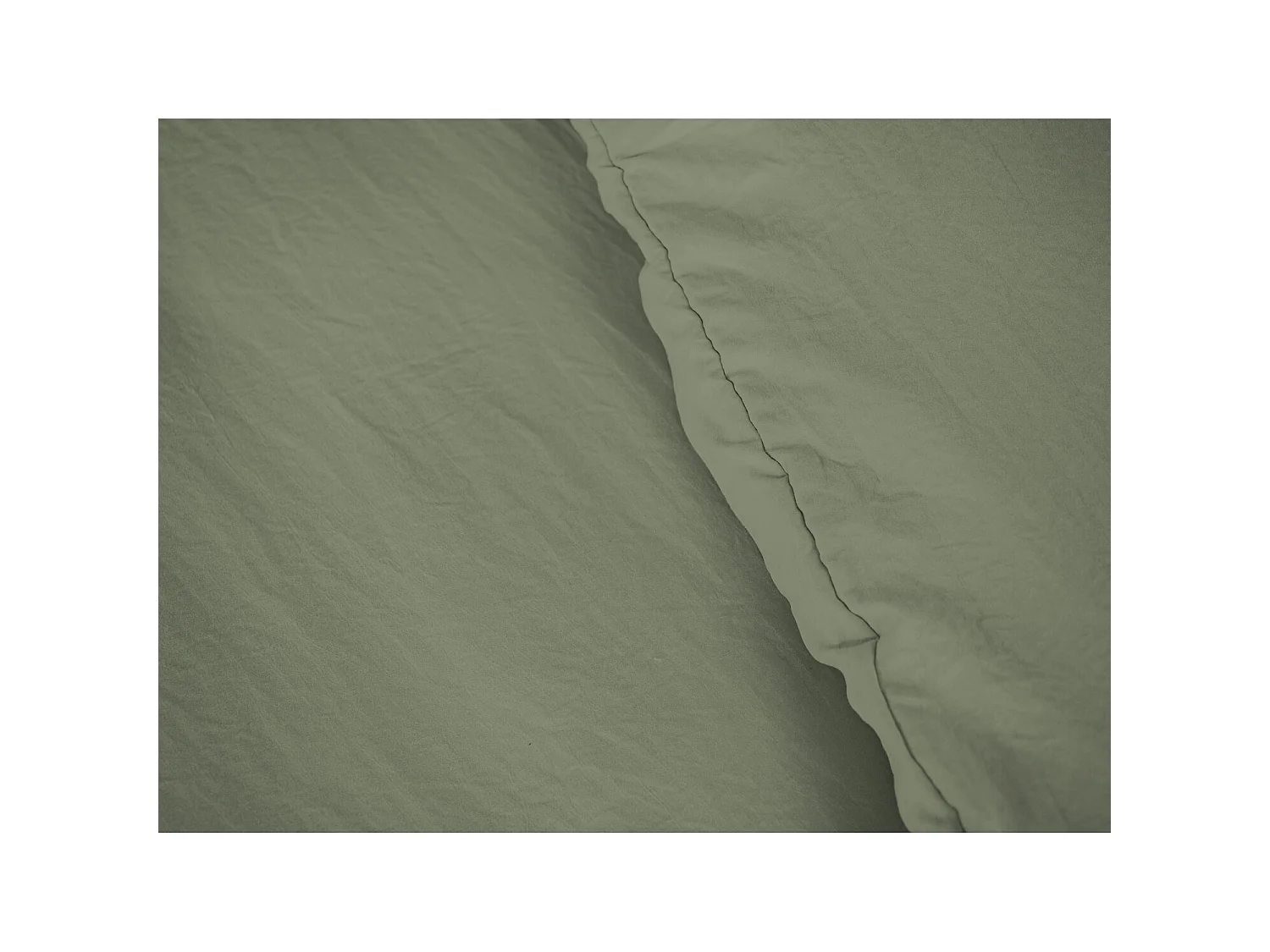 Parure Housse De Couette 100% Polyester Vert Olive