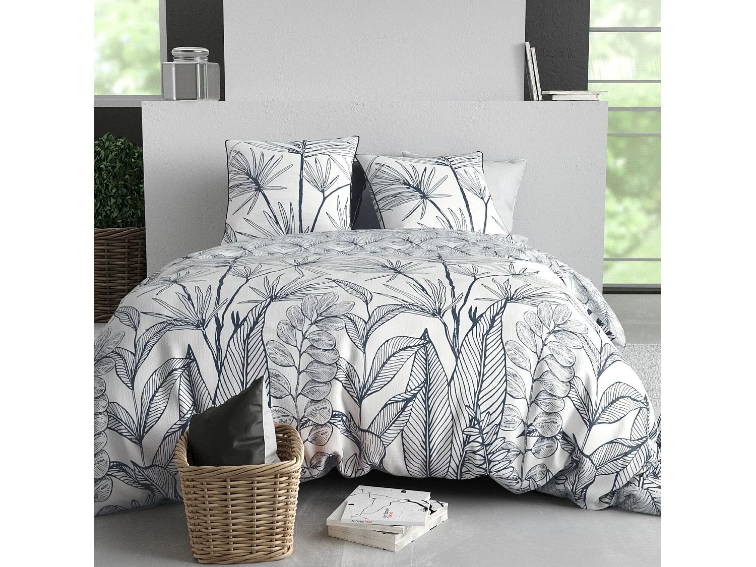 Parure Housse De Couette  Orphee 100% Coton Imprimée