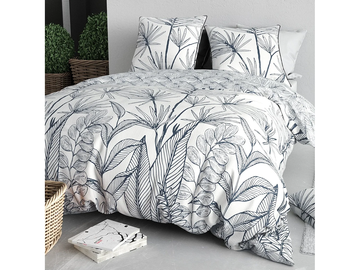 Parure Housse De Couette  Orphee 100% Coton Imprimée