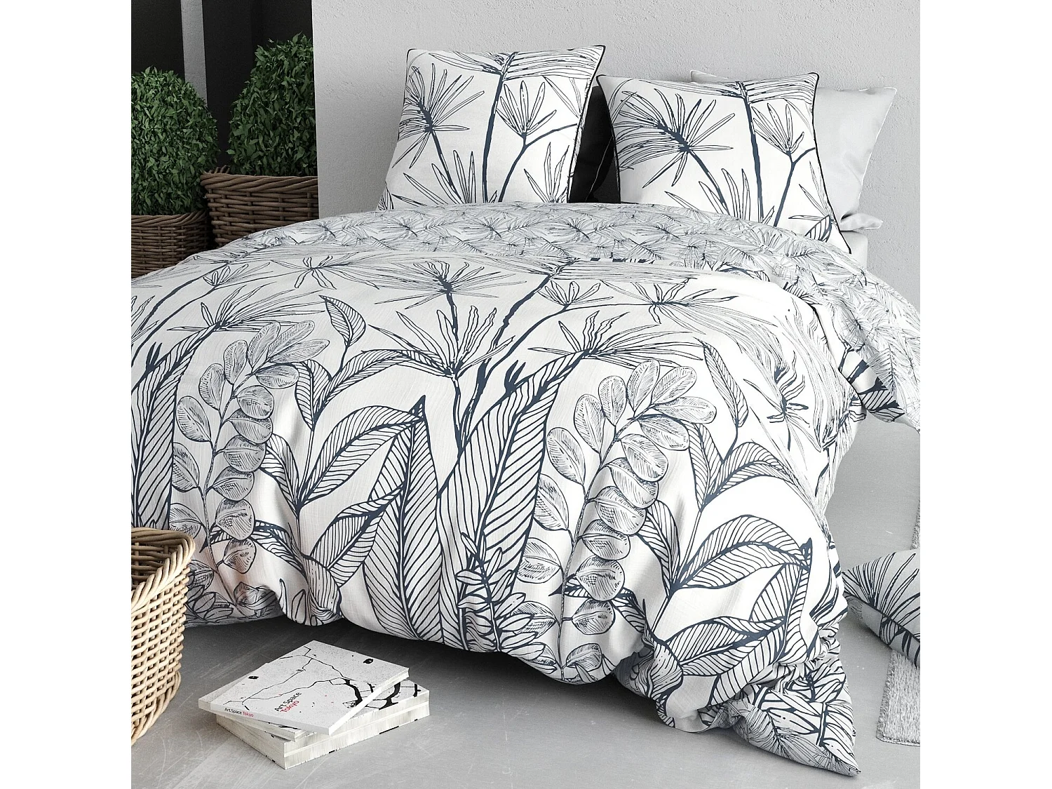 Parure Housse De Couette Orphee 100% Coton Imprimée