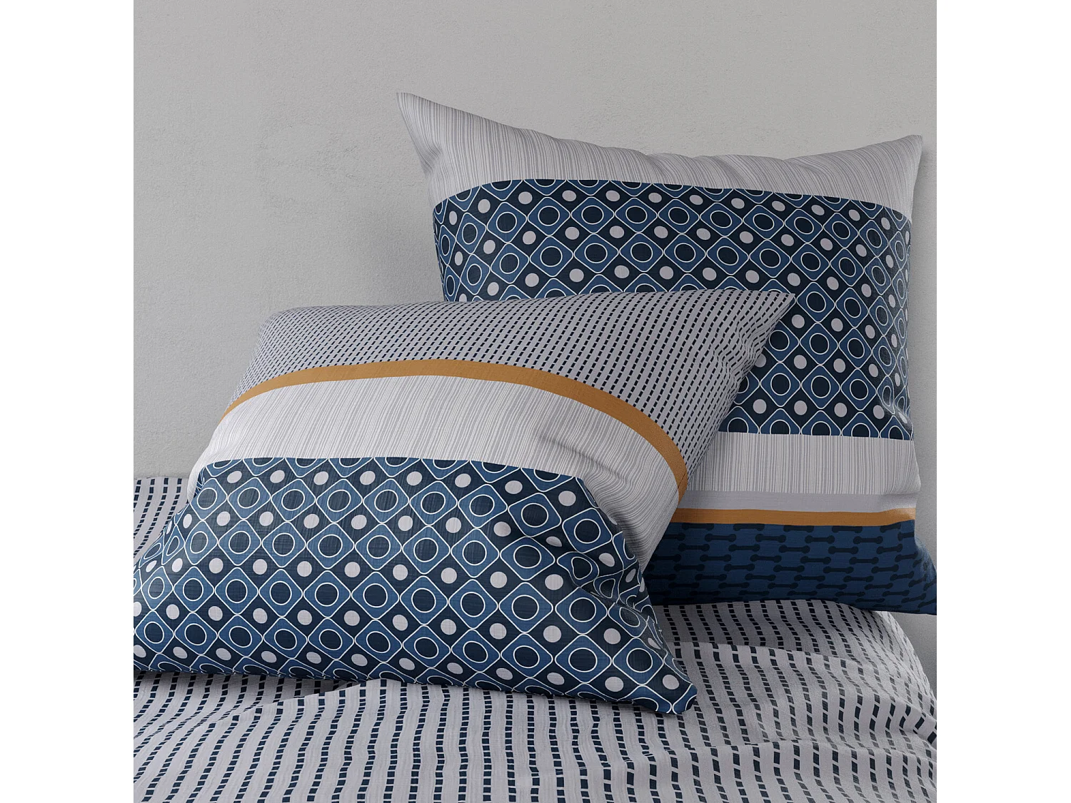 Parure Housse De Couette  Zante 100% Coton Imprimée