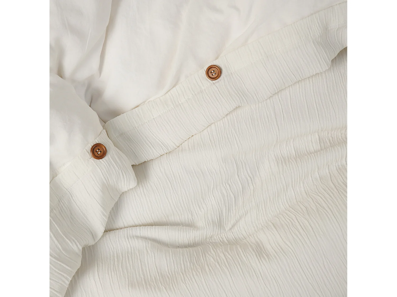 Parure Housse De Couette Gaze De Microfibre Blanc