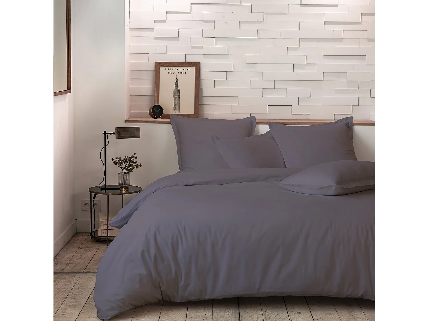 Parure Housse De Couette 100% Percale De Coton