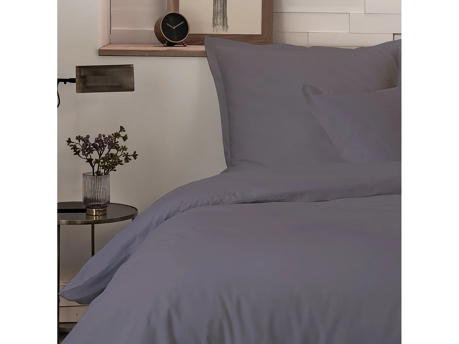 Parure Housse De Couette 100% Percale De Coton