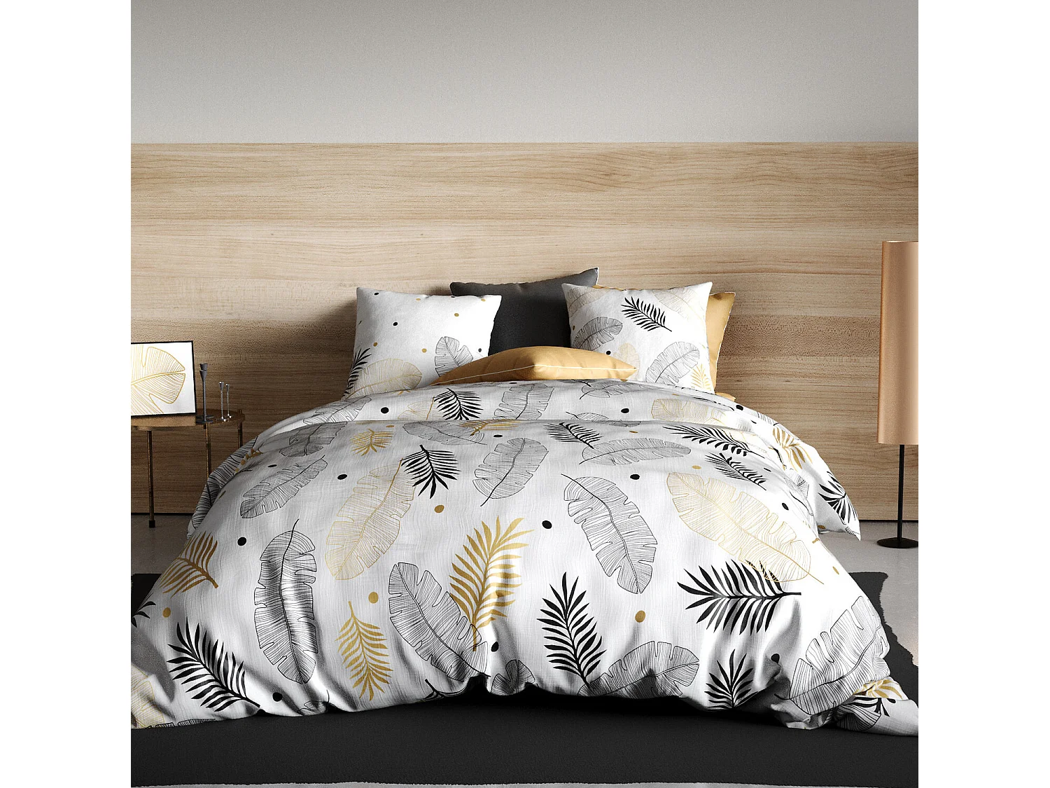 Parure housse de couette envole coton imprimée
