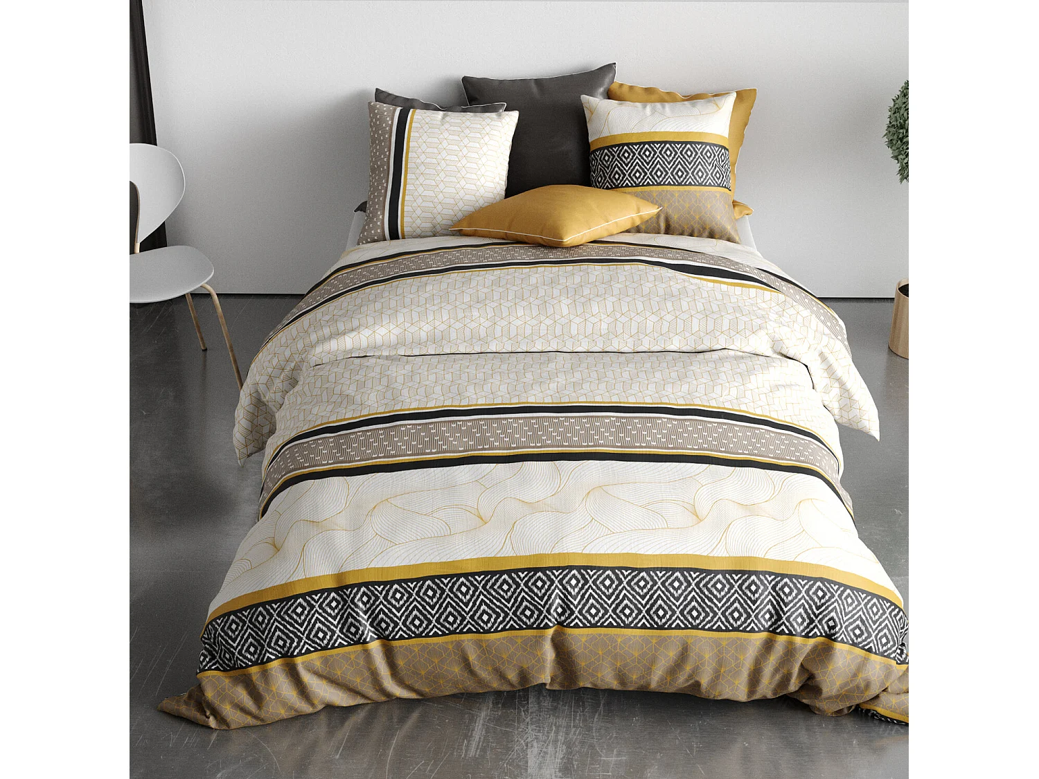 Parure Housse De Couette  Carioca 100% Coton Imprimée