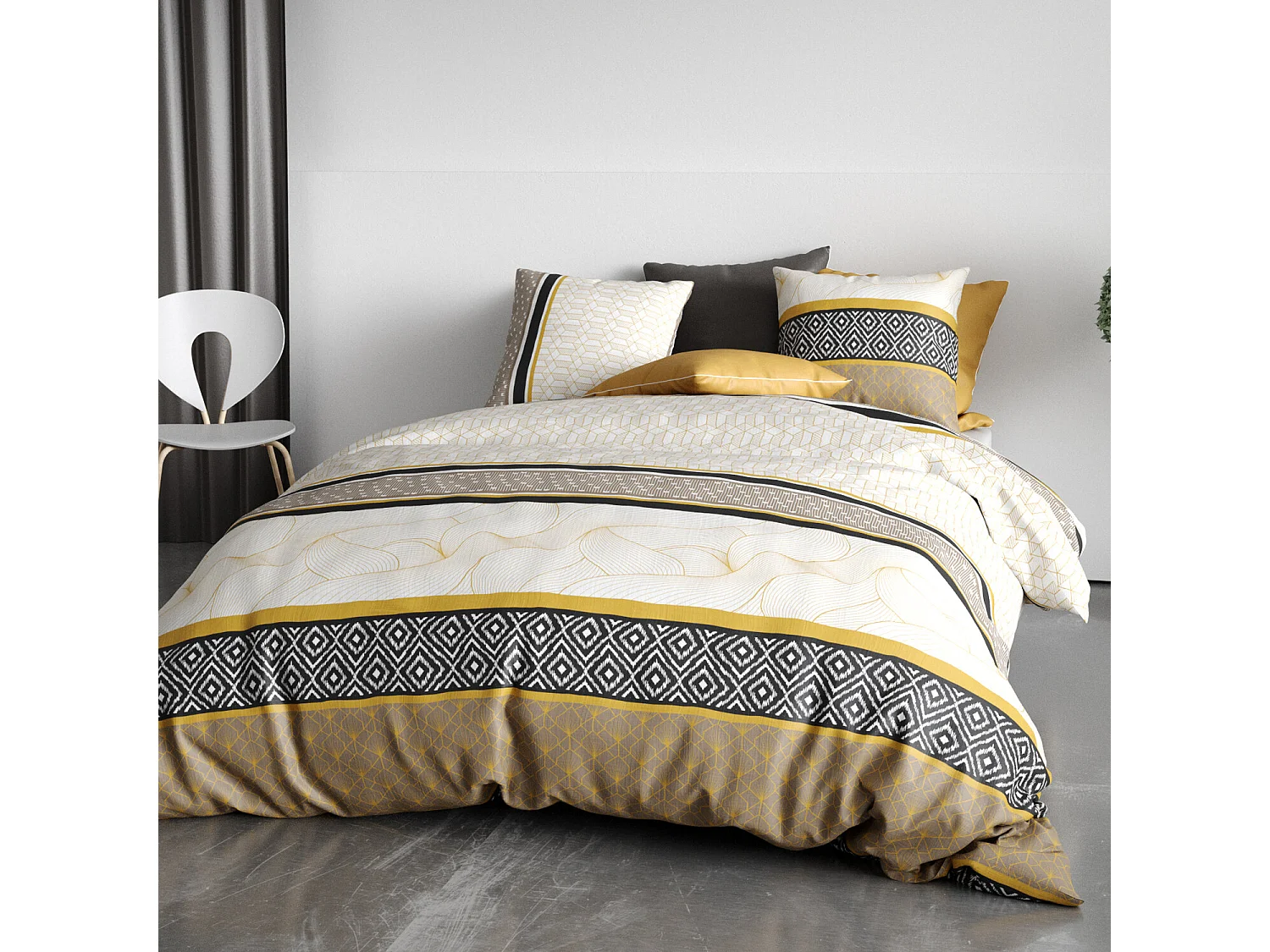 Parure Housse De Couette  Carioca 100% Coton Imprimée