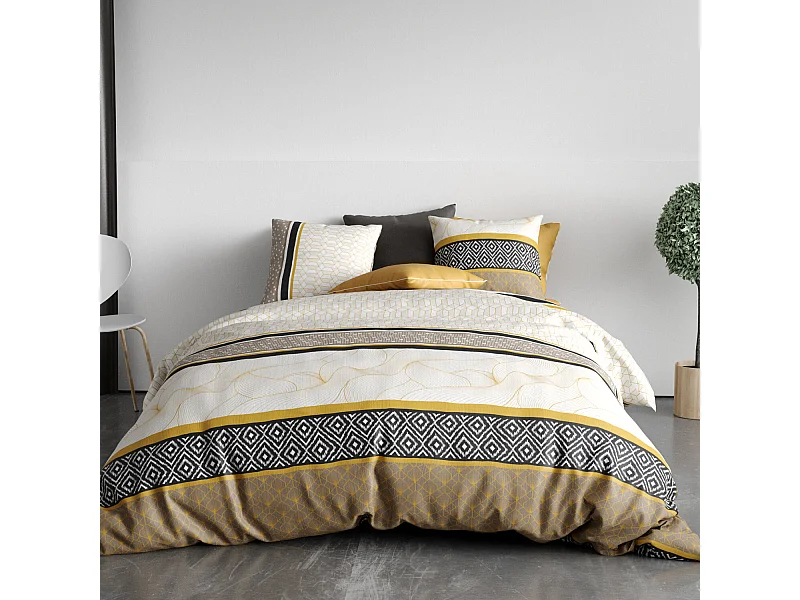 Parure Housse De Couette  Carioca 100% Coton Imprimée