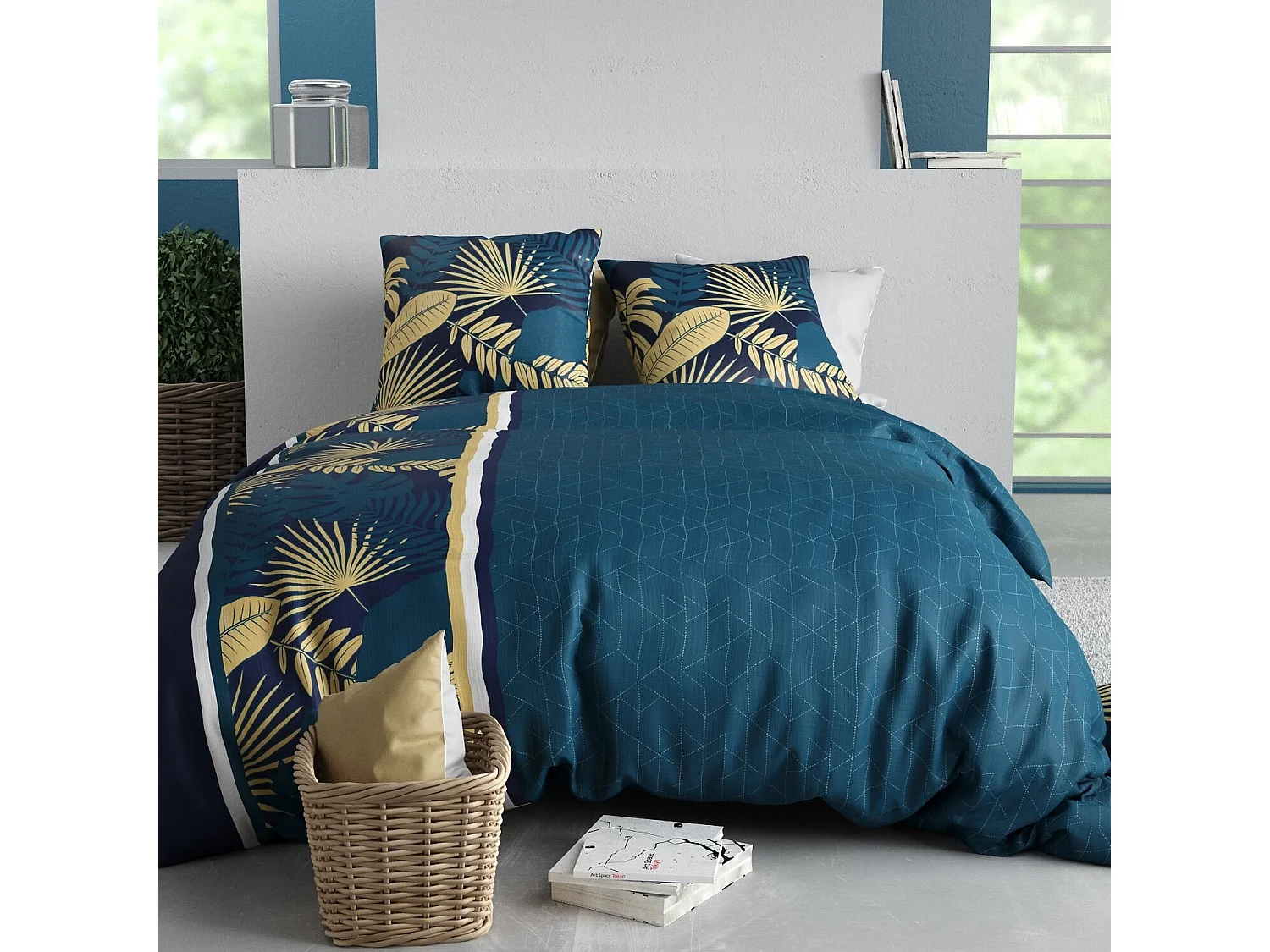 Parure housse de couette TROPEAL Coton 57 fils