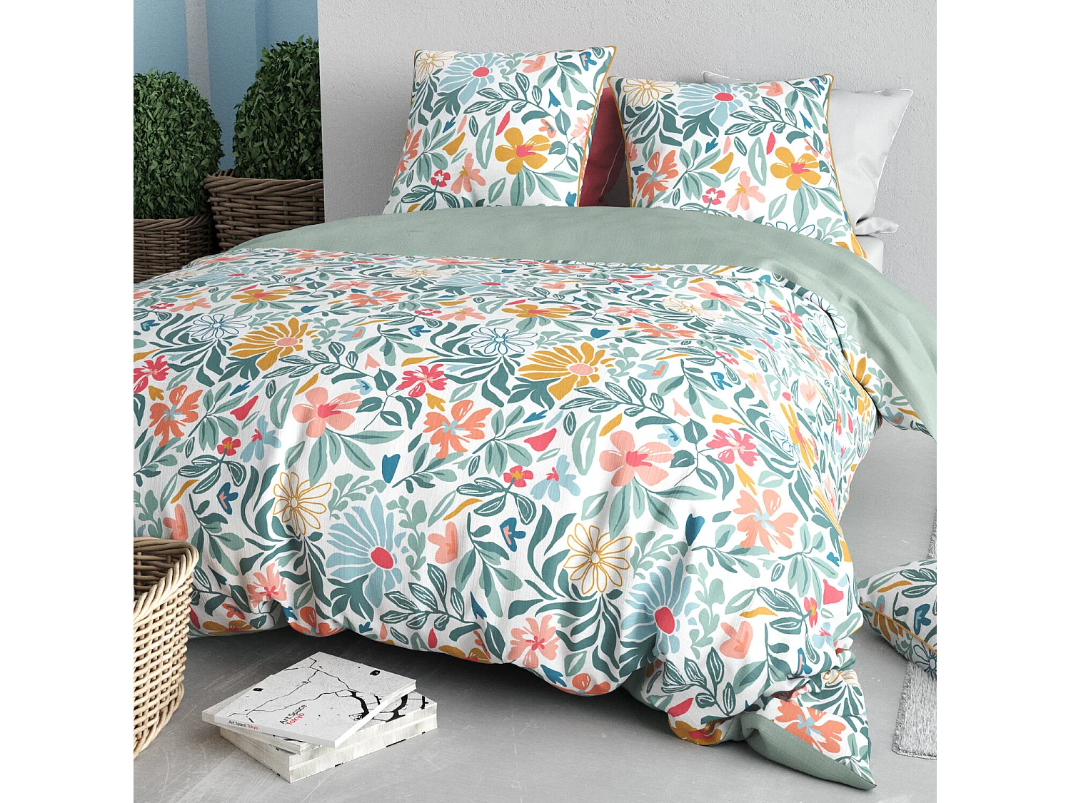Parure housse de couette THELMA Coton Satin