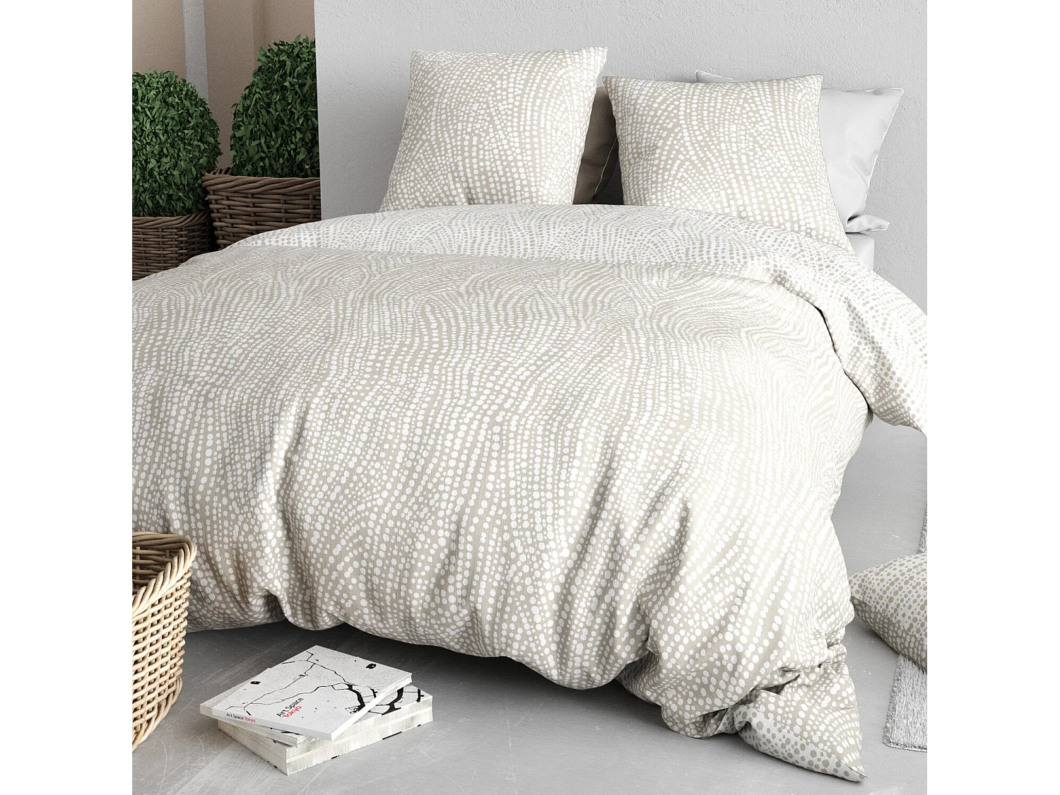 Parure housse de couette nairobi coton imprimée