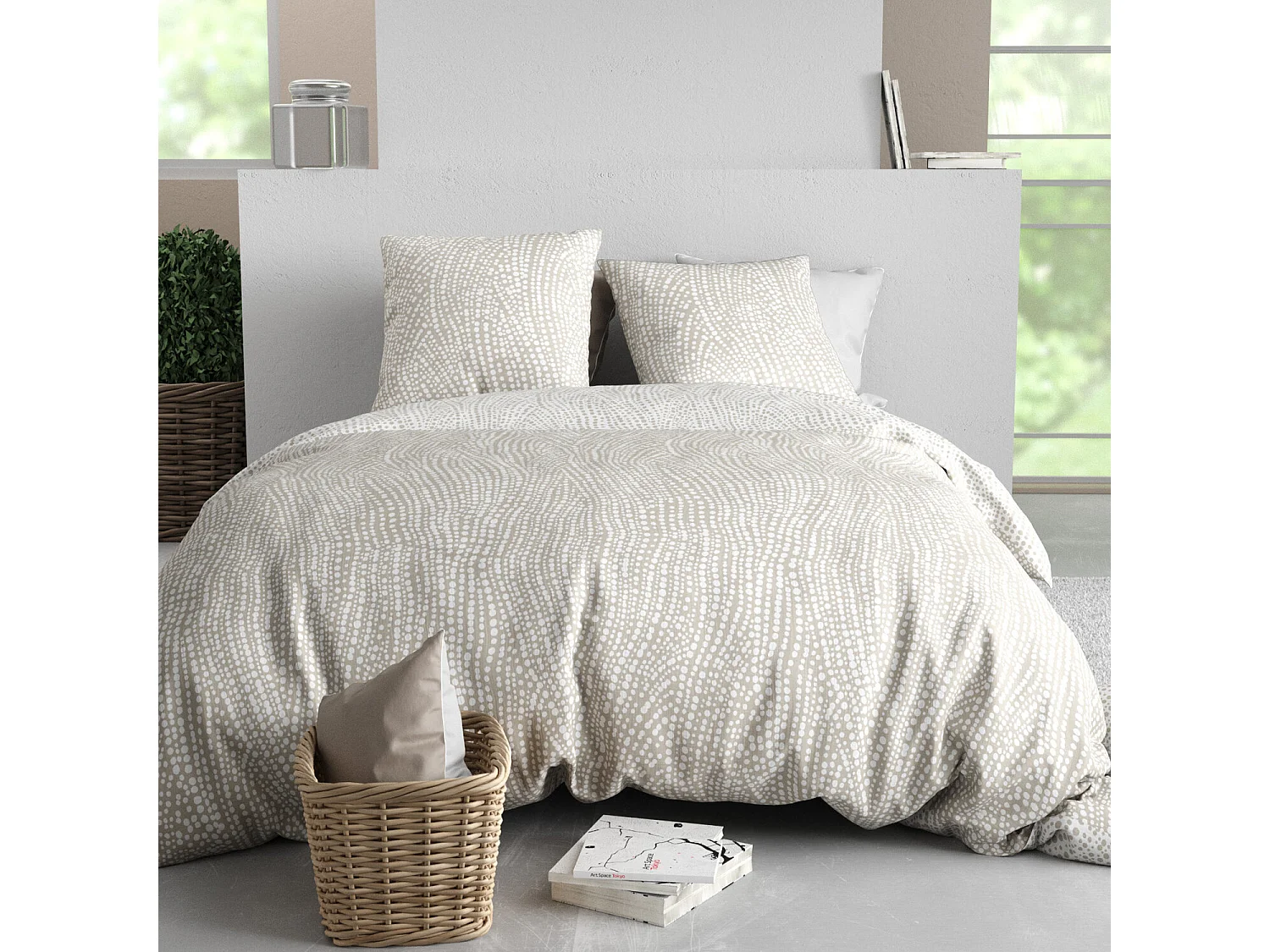 Parure housse de couette nairobi coton imprimée