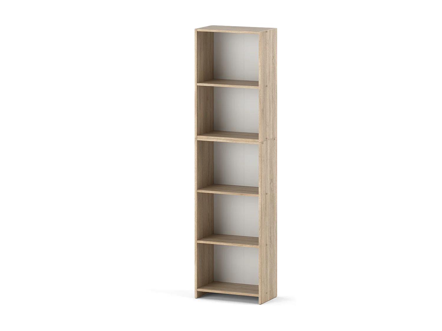 Étagère à livres Chêne  Sonoma 50x30x189cm avec 5 étagères – Meuble de rangement pour classeurs et dossiers