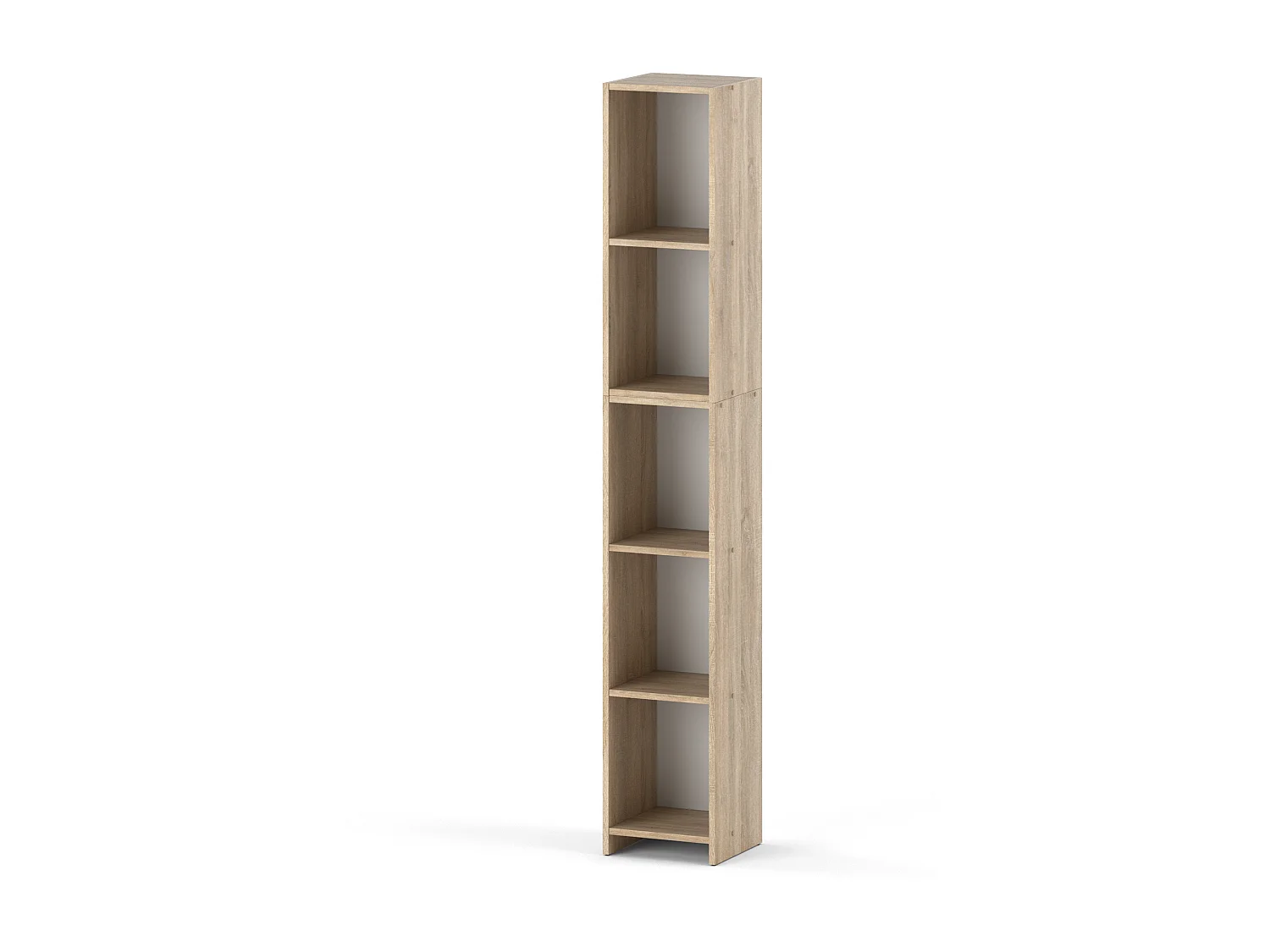 Bibliothèque Chêne Sonoma  30x30x189cm avec 5 étagères, armoire pour classeurs