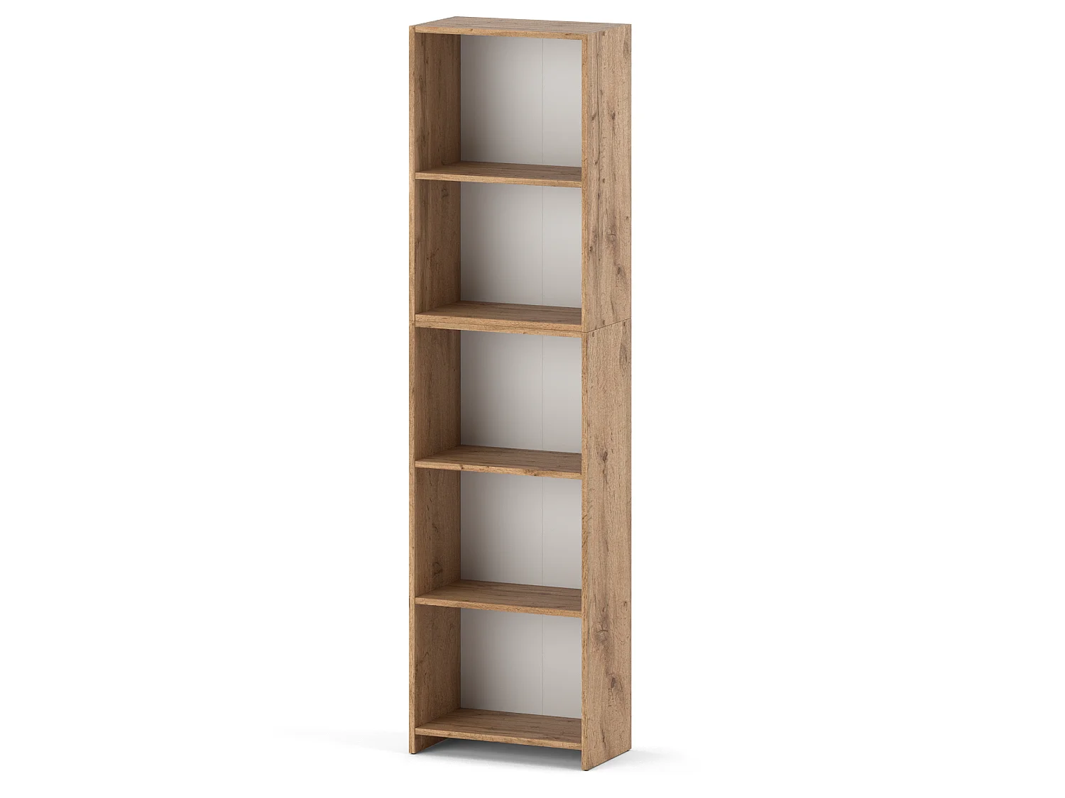 Étagère à livres  Chêne Wotan 50x30x189cmcm avec 5 étagères – Meuble de rangement pour classeurs et dossiers