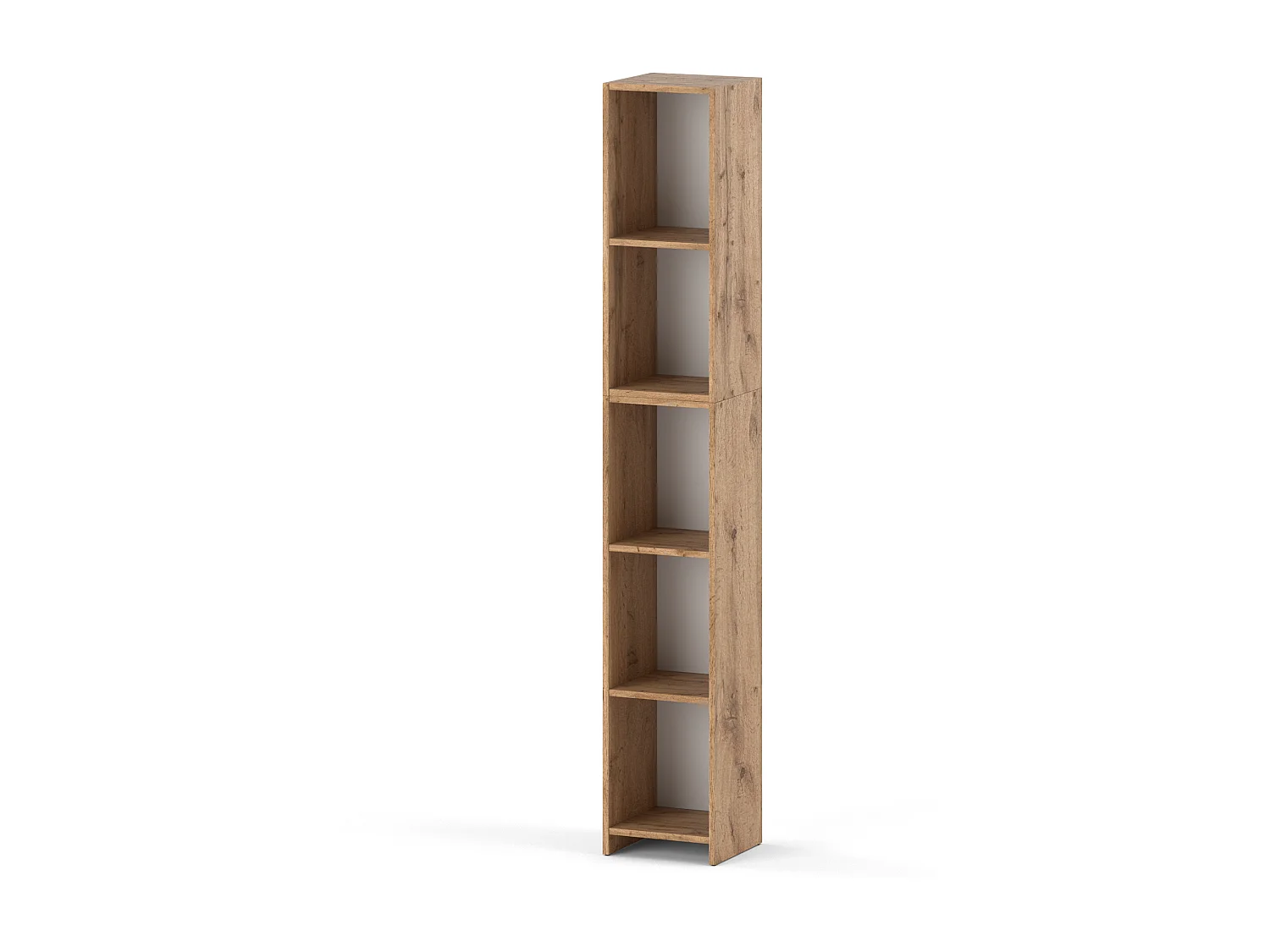 Bibliothèque chêne Wotan 30x30x189cm cm avec 5 étagères, armoire pour classeurs