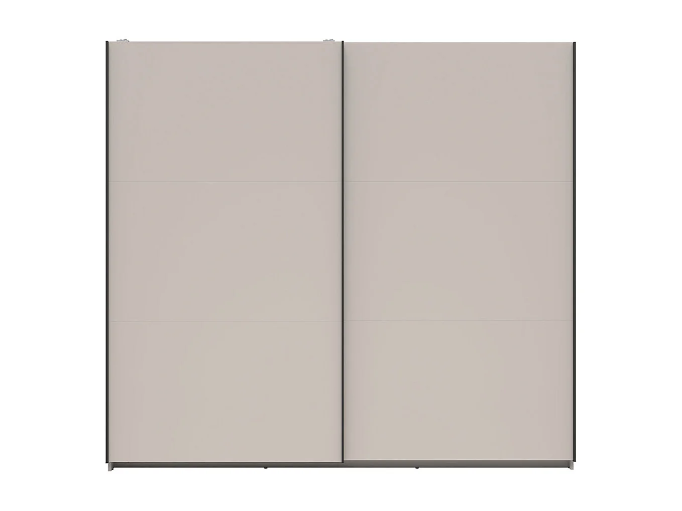 Armoire placard à 2 portes coulissantes coloris Beige Kashmir - Longueur 220 x Profondeur 60 x Hauteur 195,5 cm
