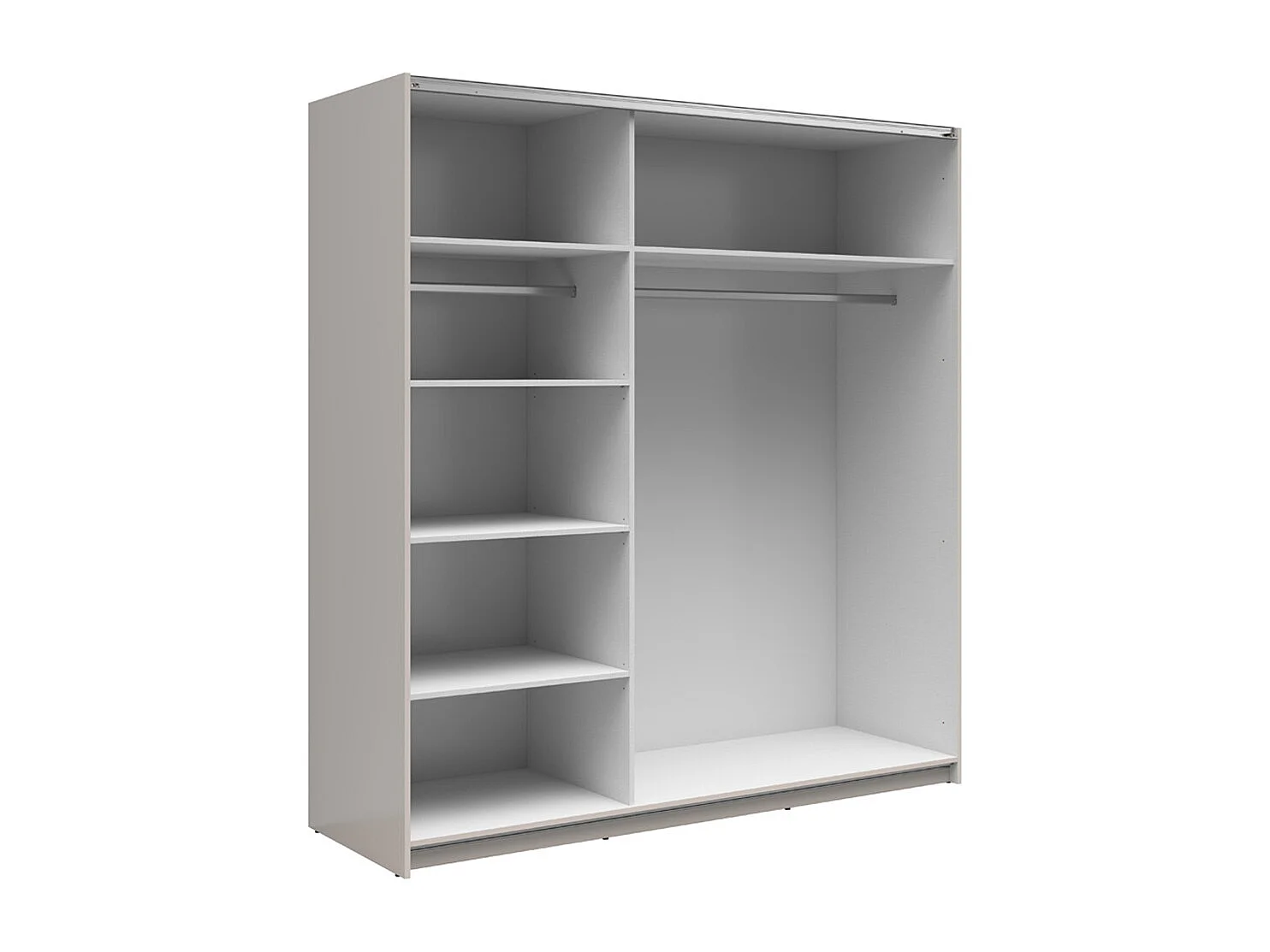 Armoire placard à 2 portes coulissantes coloris Beige Kashmir - Longueur 183 x Profondeur 60 x Hauteur 195,5 cm