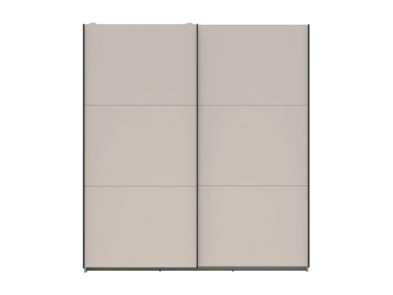 Armoire placard à 2 portes coulissantes coloris Beige Kashmir - Longueur 183 x Profondeur 60 x Hauteur 195,5 cm