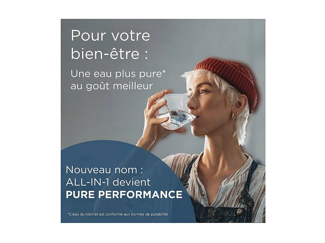 Carafe filtrante BRITA - Style Bleu - Capacité 2,4L dont 1,4L d'eau filtrée - 3 mois MAXTRA PRO