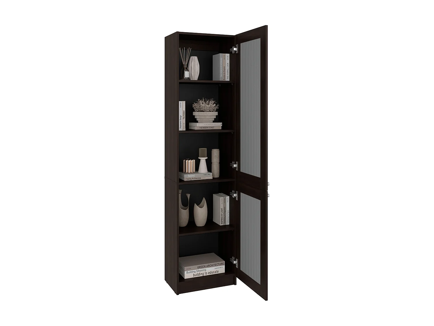 Copenhague Estante alto com portas elegantes para armazenamento