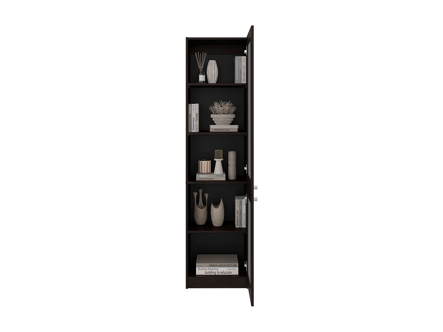 Copenhague Estante alto com portas elegantes para armazenamento