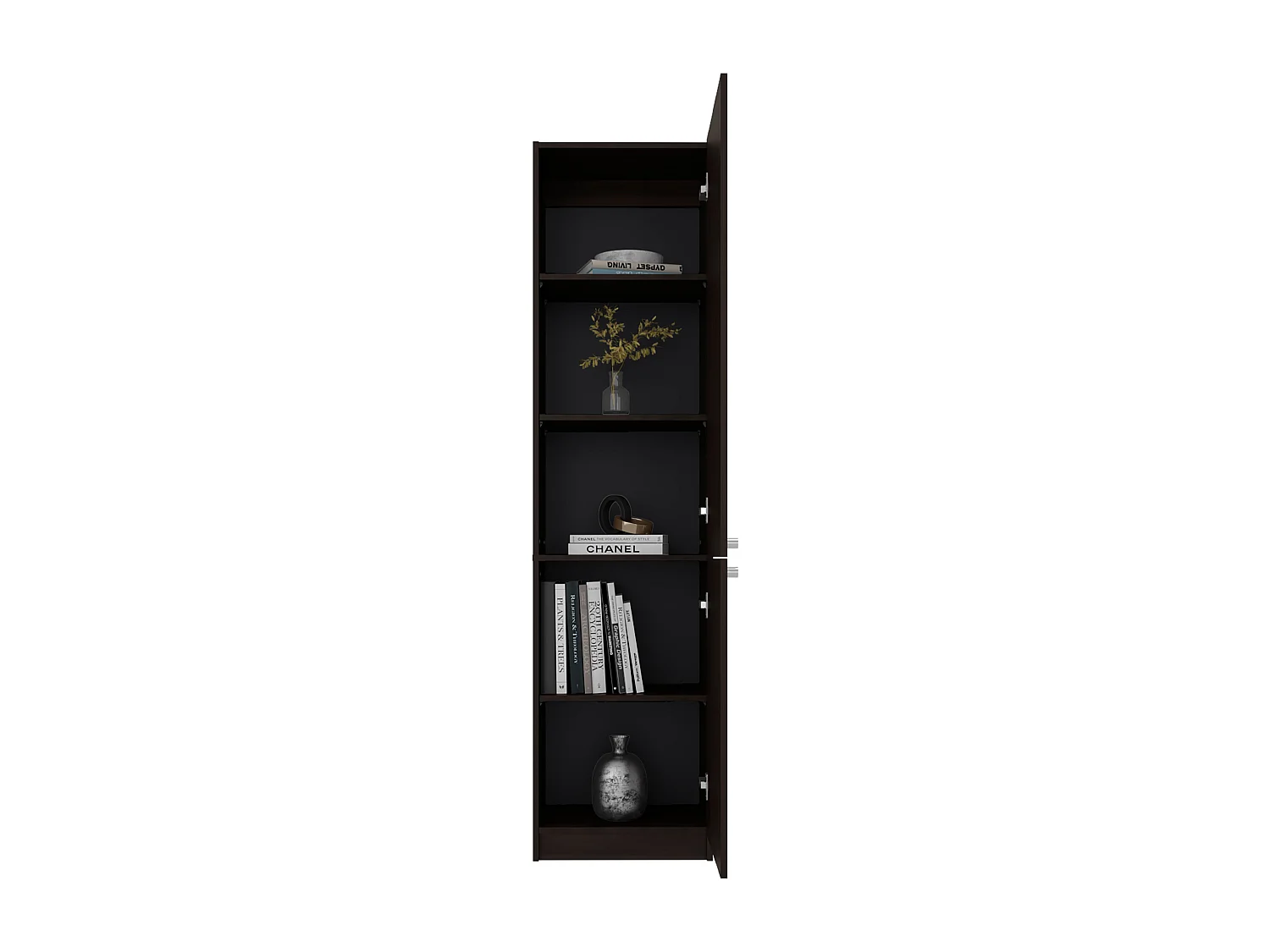 Estante Alto HOME E M4 com 2 Portas e Armazenamento Aberto