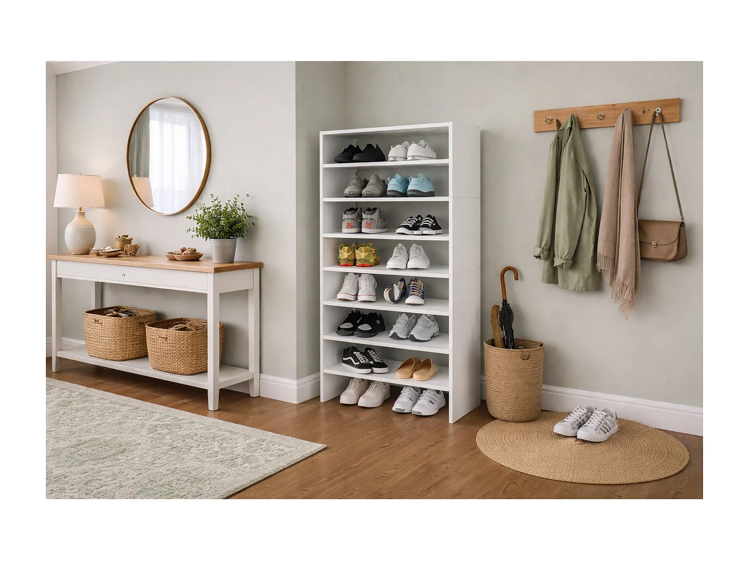 Meuble à Chaussures Berlin avec Étagères Maison Moderne