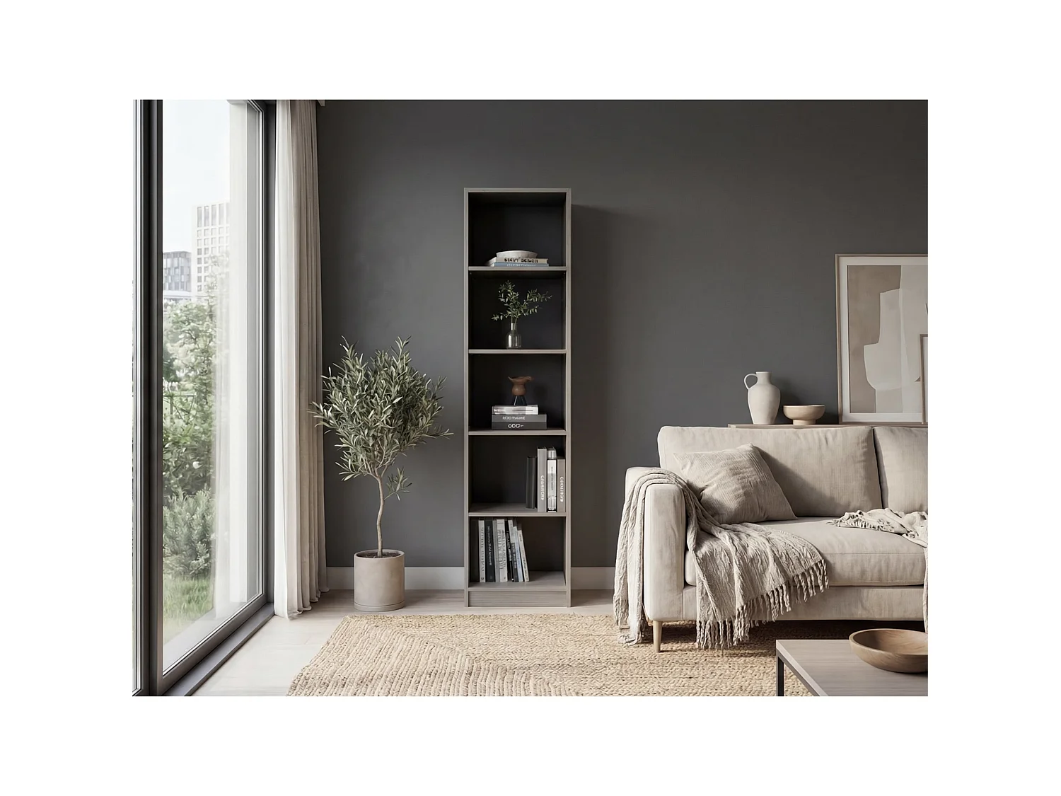 Estante com 5 Prateleiras TuHome Home E M2 182,88 x 45,21 x 29,97 cm