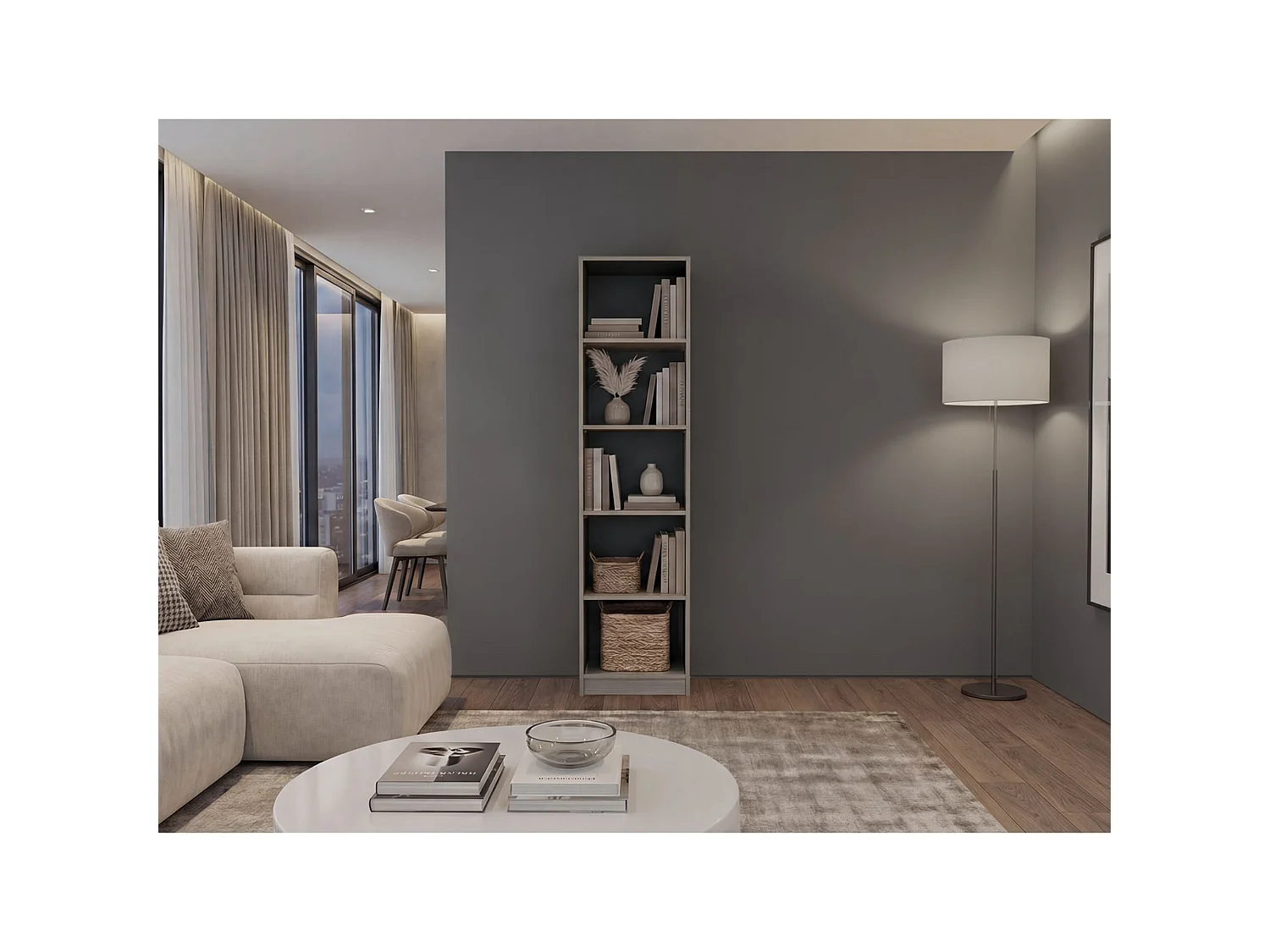 Estante com 5 Prateleiras TuHome Home E M2 182,88 x 45,21 x 29,97 cm
