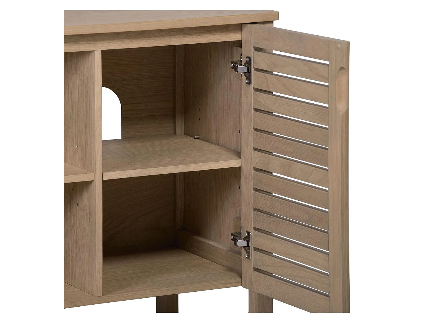 Doppelwaschtisch 120cm Eiche und Chromarmatur TALIX