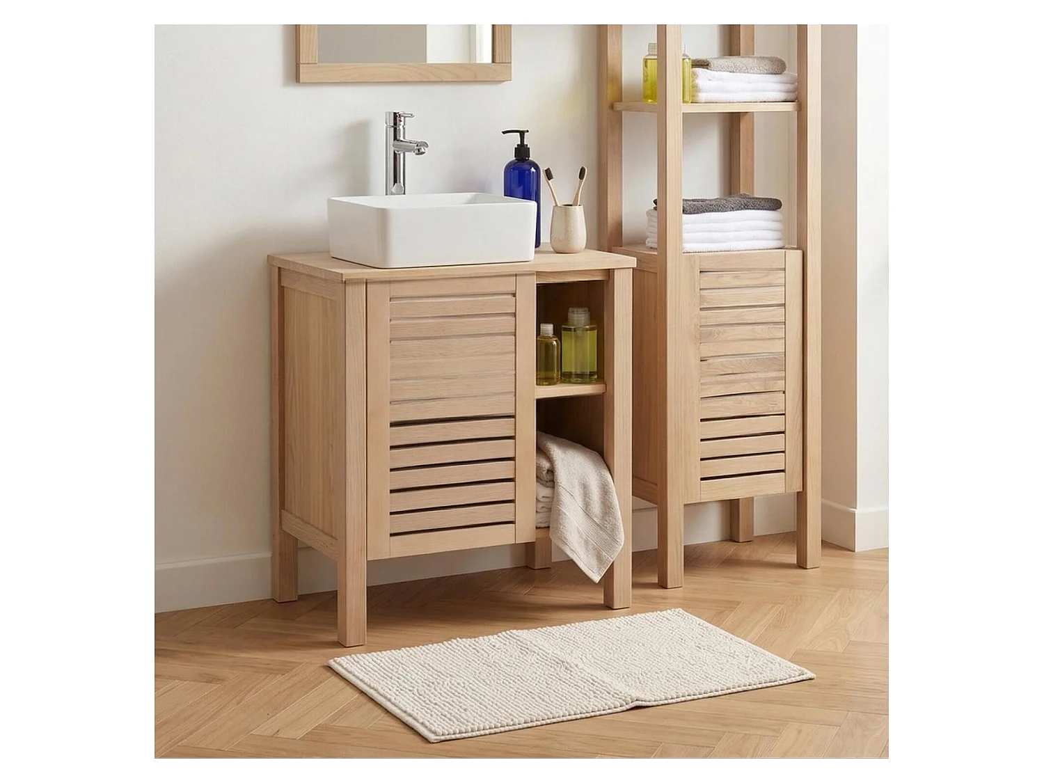 Waschtisch-Set 60cm mit Waschbecken TALIX