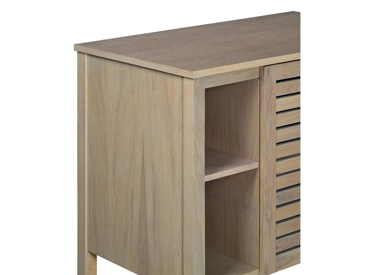ALIX Waschtisch 90cm Eiche mit quadratischem Keramikbecken